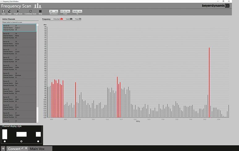 Beyerdynamic Fecuency Scan