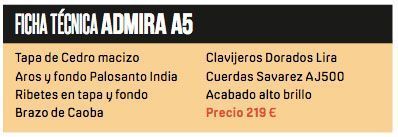 Admira A5 ficha