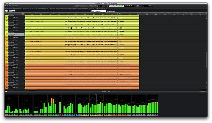 Track view nuendo 2 live
